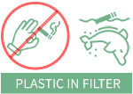 Plastic in filter